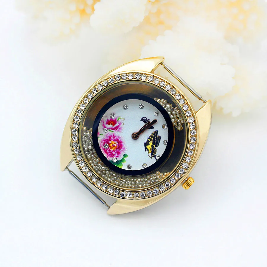 Shsby Diy Personality Watch Header Новый стиль Золотой цветок Головка часов с серебряным шаром Аксессуары для часов Shsby Diy Personality Watch Header Новый стиль Золотой цветок Головка часов с серебряным шаром Аксессуары для часов