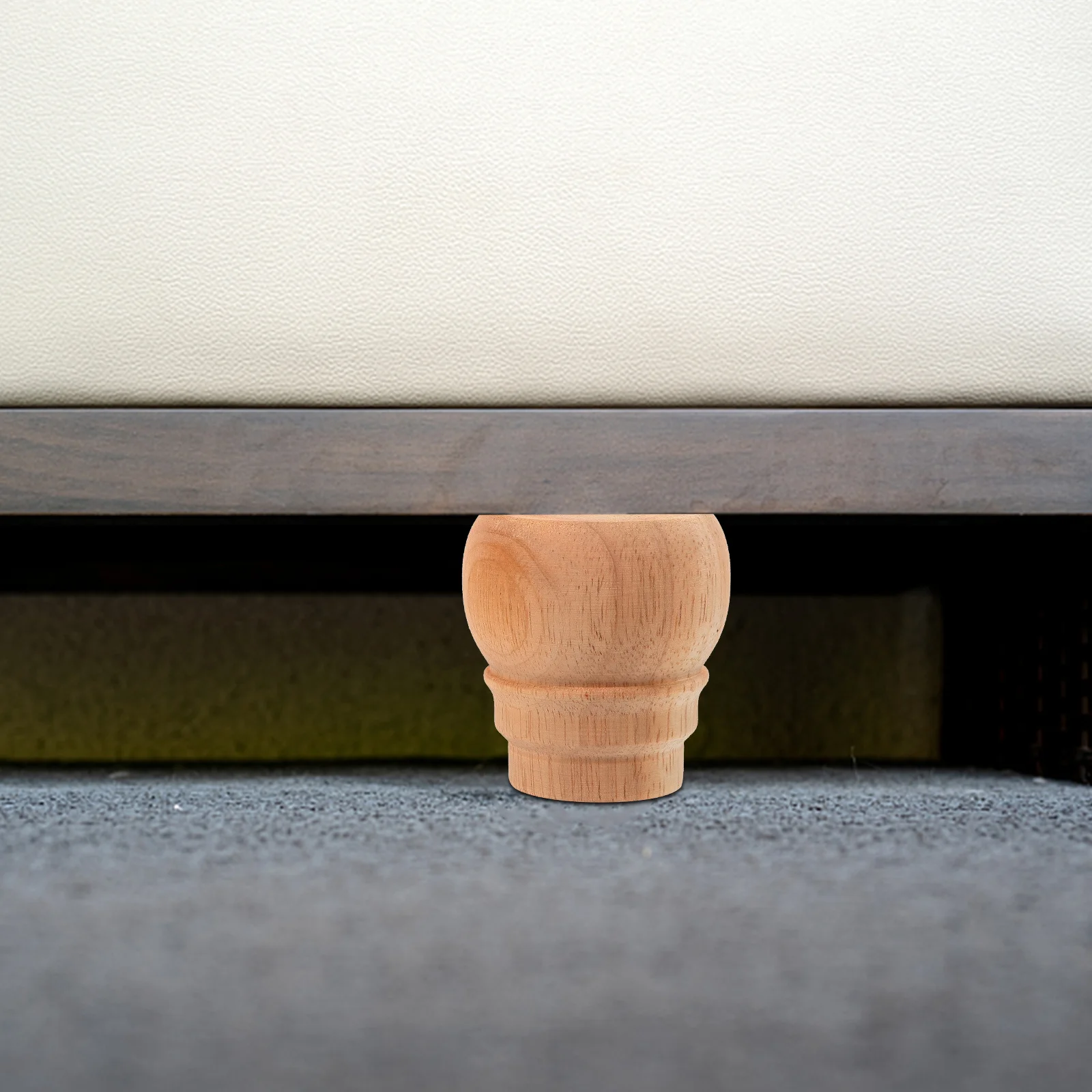 Solid Wood Furniture Legs Unfinished Natural Wooden Feet For Sofa Cabinet Bed Table Chair Bun Furniture Feet Decor