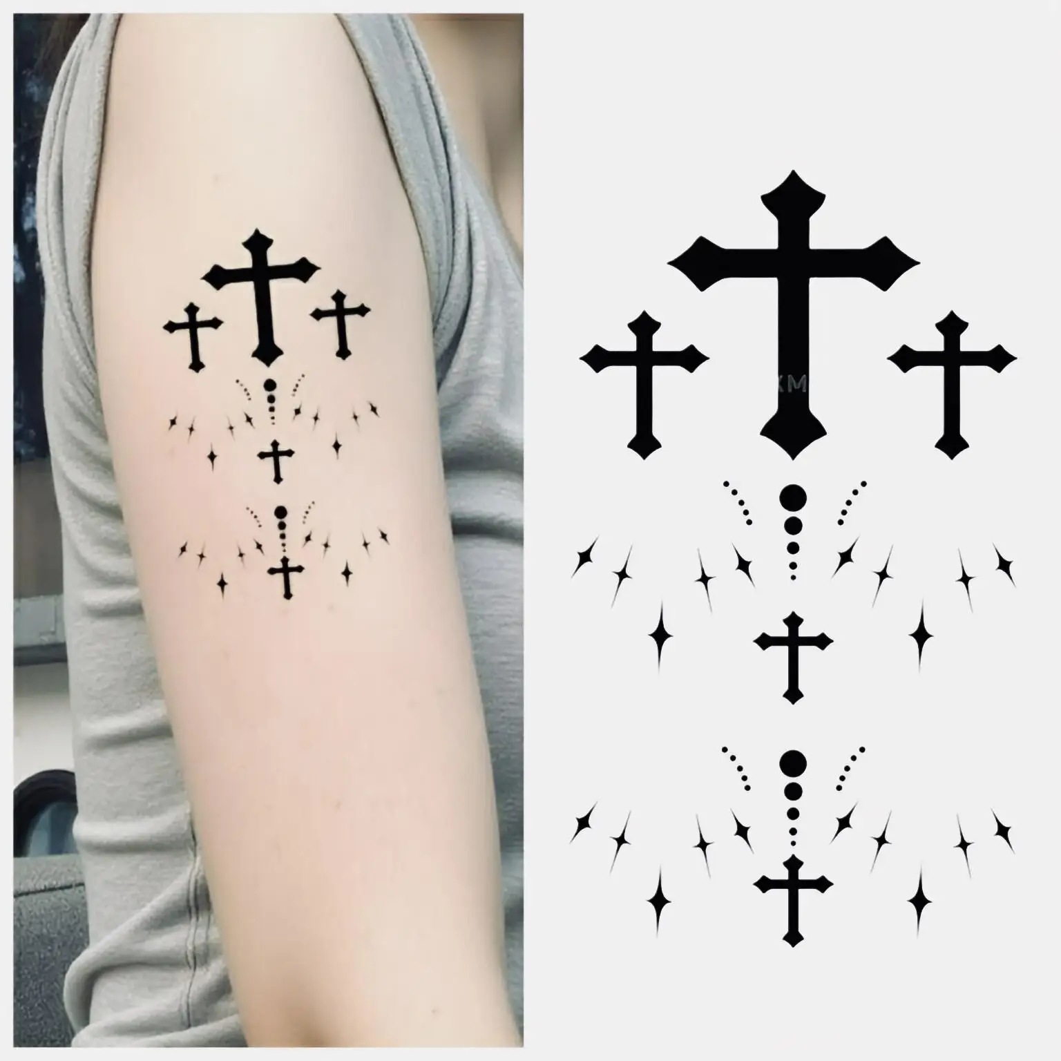 

Halloween Temporary Tattoos,Tattoo Stickers,Waterproof Long-Lasting,Fake Tattoo,body art for Party Festival