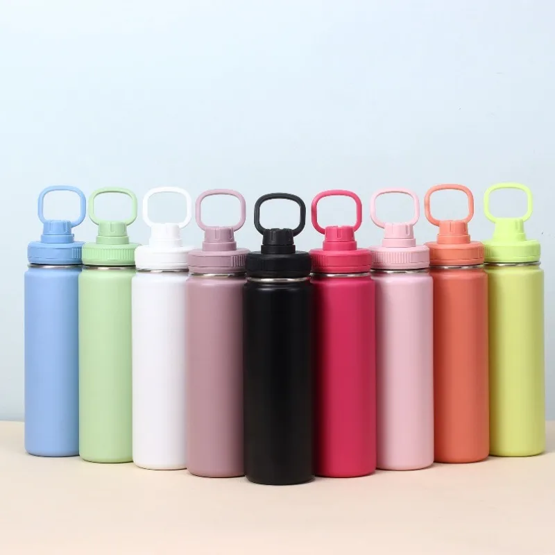 

750ml Water Cup Sports Bottle Water Bottle Stainless Titanium Vacuum Portable Leakproof Outdoor Cup Birthday Gift