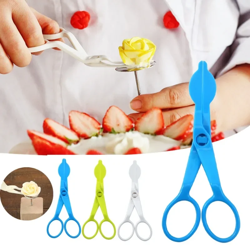 

Cake Decorating Scissors ABS Plastic Pastry Cream Rose DIY Decor Baking Tool Household Kitchen Dining Bakeware