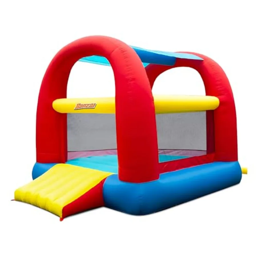 

Надувной батут-горка Bounce 'N' Slide Cool Canopy для дома и улицы с горкой и вентилятором