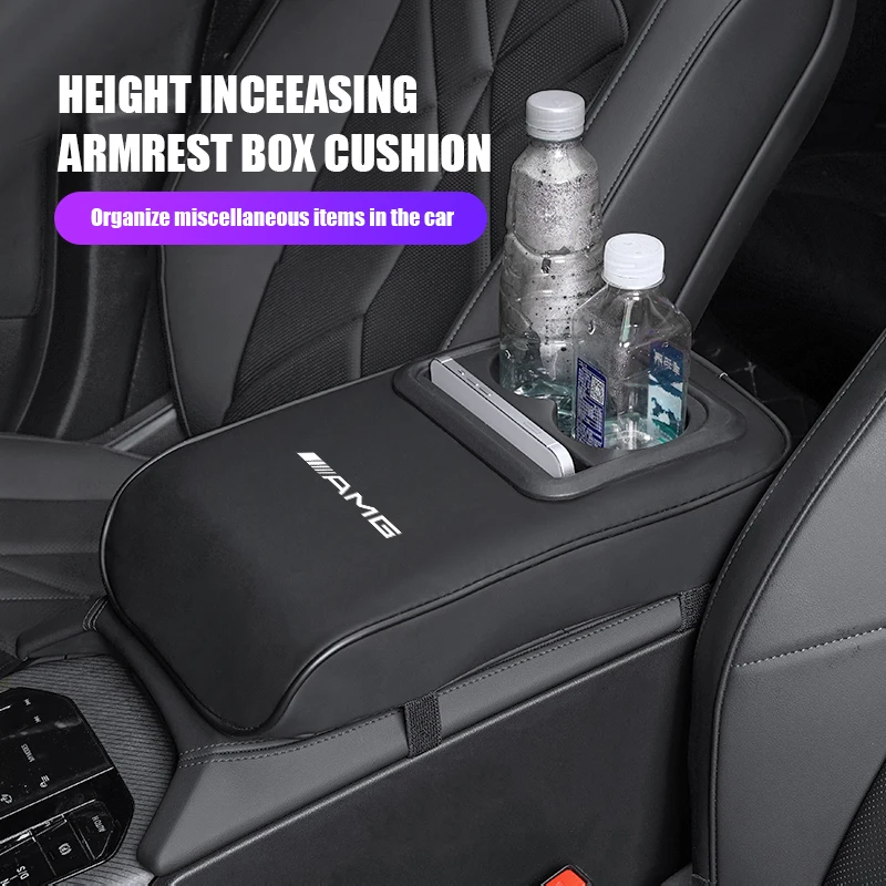 

Leather Armrest Mat Arm Rest Protection Cushion Auto Armrests For Mercedes Benz AMG A B C W211 W203 W204 C260 E300L A200L