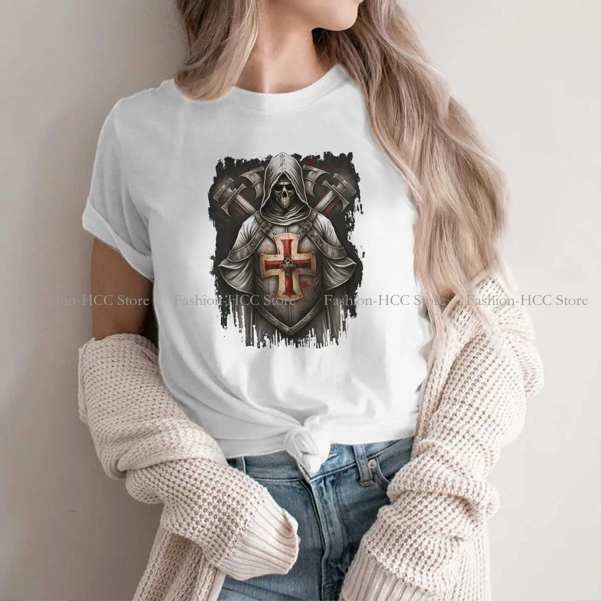 The Secret Order Unique Polyester TShirt Templar Knight Comfortable Hip Hop Gift Clothes T Shirt Short Sleeve