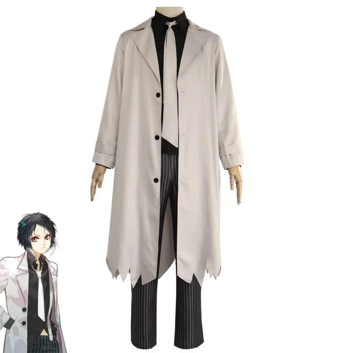 

Anime Bungo Stray Dogs Beast Ryunosuke Akutagawa Nakajima Atsushi Cosplay Costume BEAST Long Trench Coat Man Woman Suit 2025