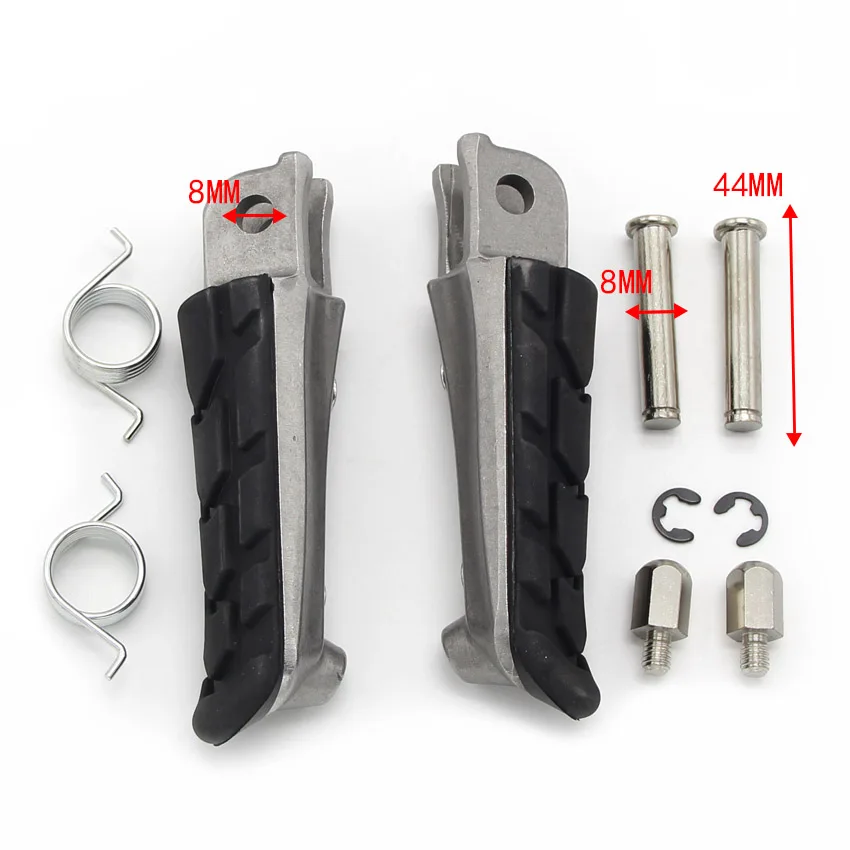 Front Footrest Foot pegs for Honda VFR800/F/FD Interceptor Deluxe VFR1200F (DCT) CBR600F/4/4i CBR600/F/FS CB400 CB250 HORNET