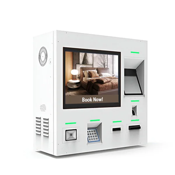 High-capacity self-test end point 10-inch touchscreen with cash/card scanner