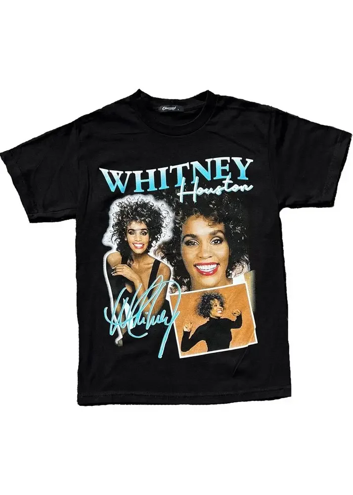 Whitney Houston Graphic Tee Anime Graphic T-shirts for Men Clothing Women Tees High Quality 100%Cotton Short Sleeve