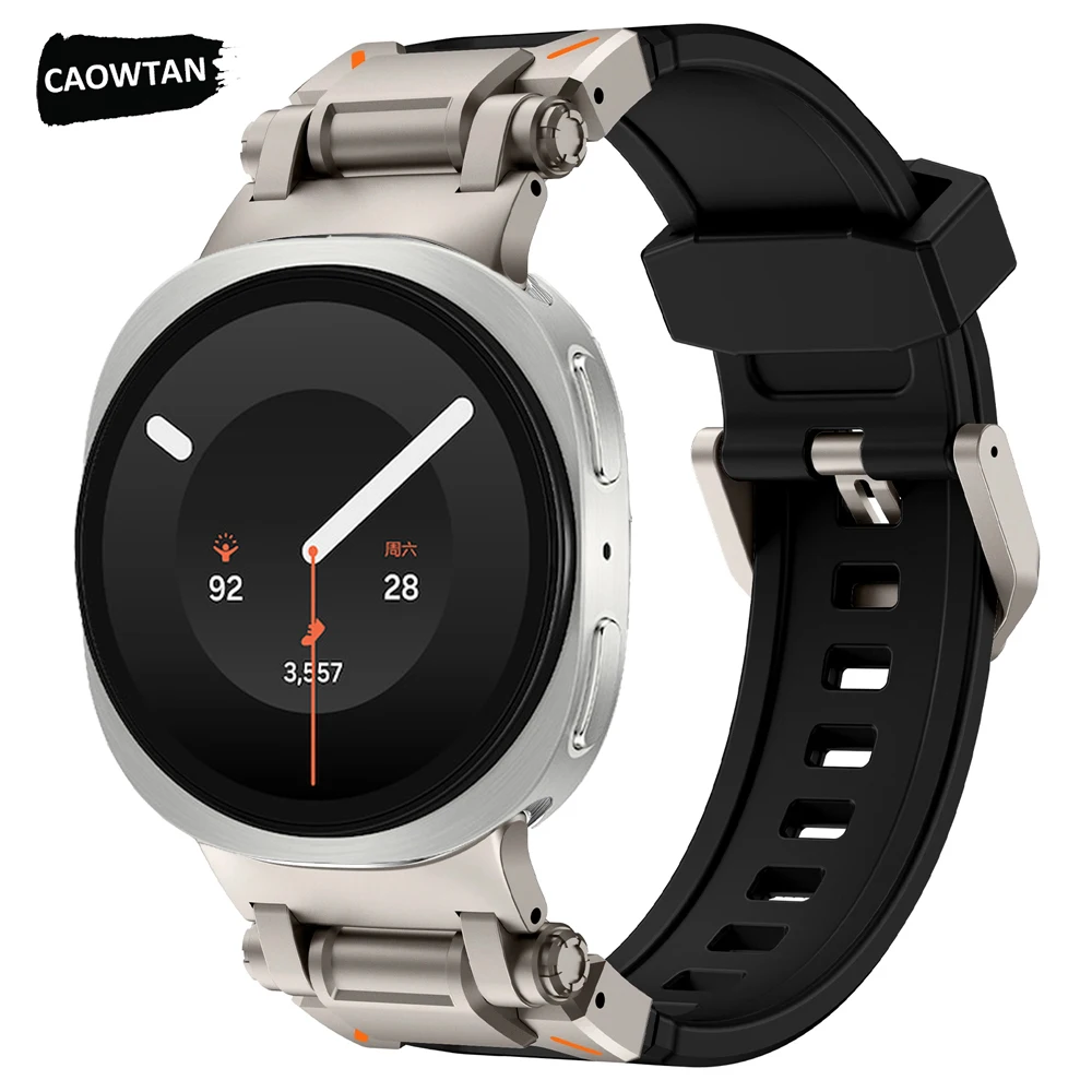 Silicone Band for Samsung Galaxy 8 9 40mm 44mm Men Soft Strap for SAMSUNG Watch8 Classic 46MM Luxury Sport Bracelet  Accessories