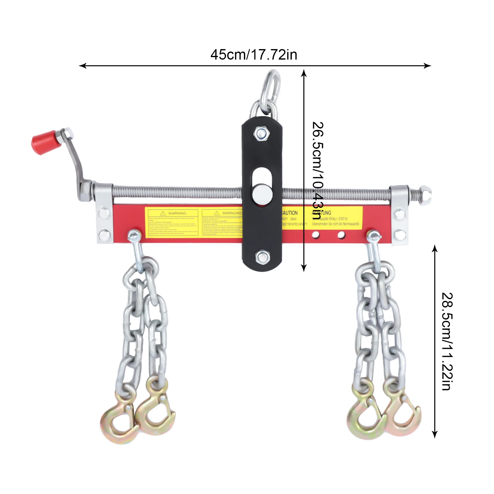 Engine Balancer With Handle 900 Kg Workshop Crane Engine Crane Engine Lifting Hoist Leveller Chain Load Garage Loading Balancer