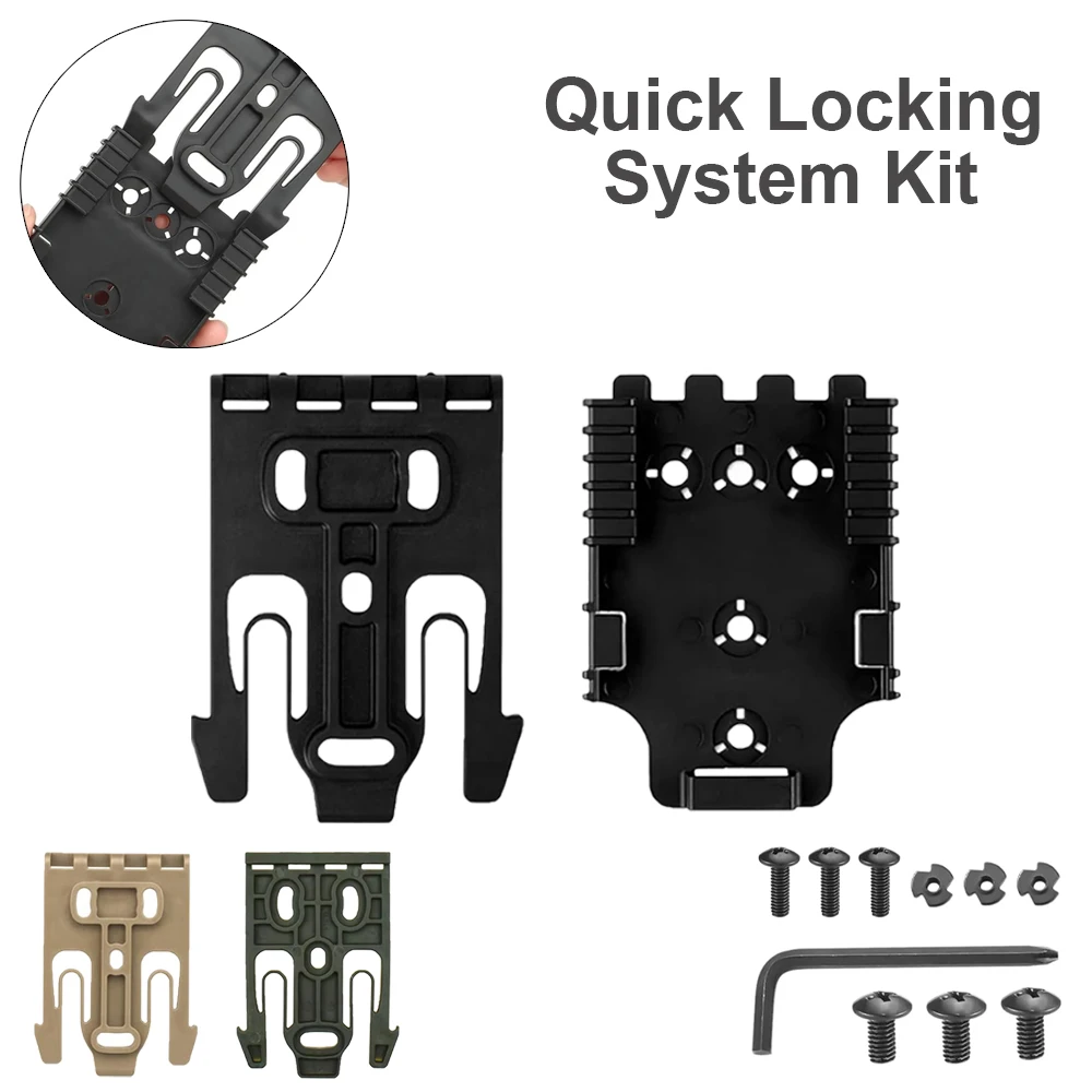 QLS Quick Locking System Kits for Glock 17 19 Beretta M92 Pistol Holster Case Adapter with QLS 19 22 Hunting Accessories