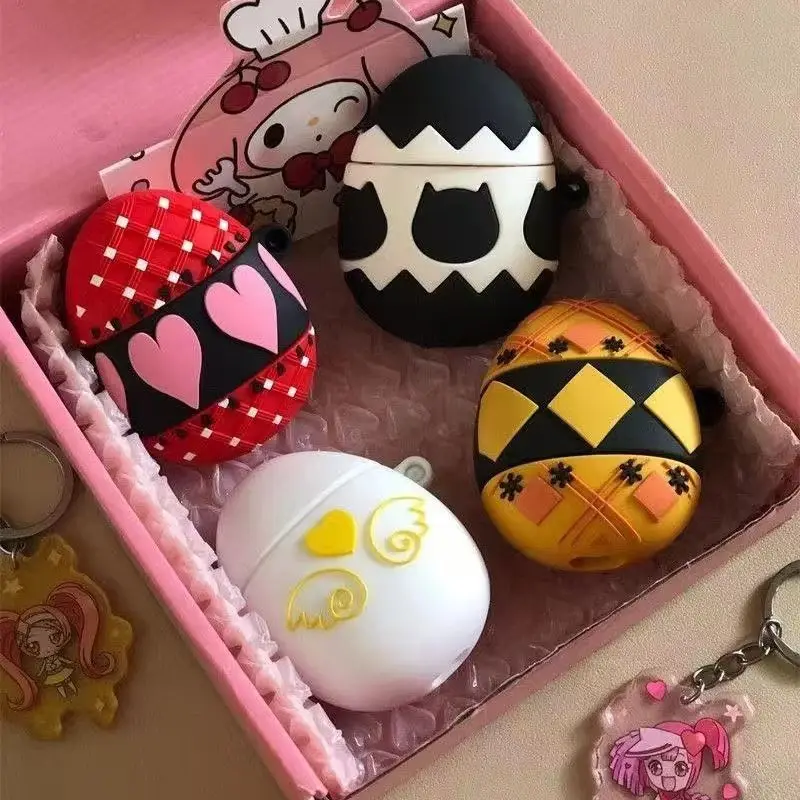 Shugo Chara Guardian Egg Housse pour écouteurs Accessoire décoratif sur le thème de l'anime pour AirPods 1/2 Étui de protection Cadeau de Noël unique