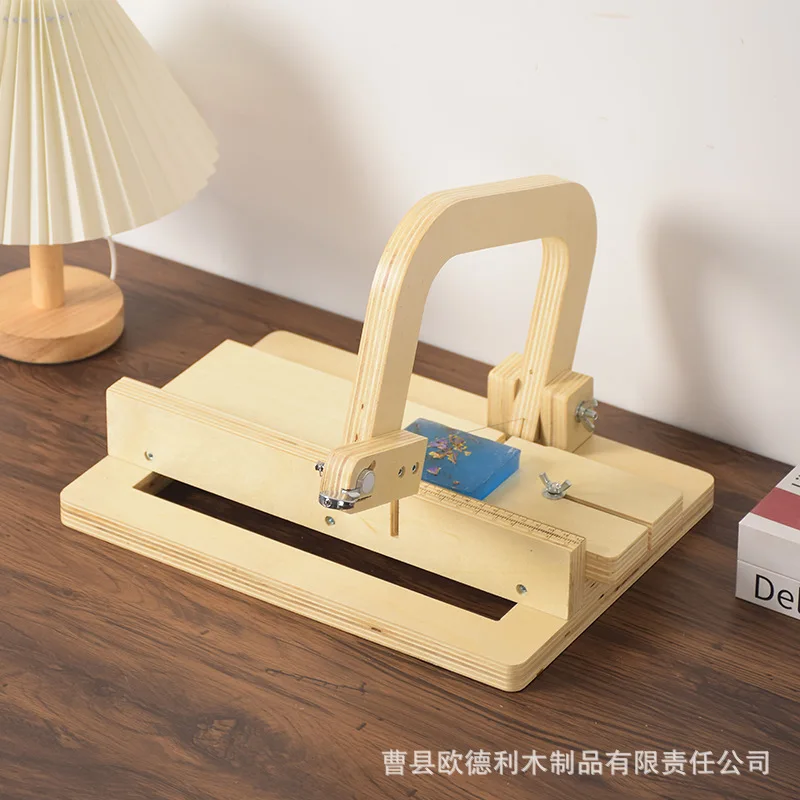 Wooden Soap Cutter Adjustable Butter Cheese Trial Mold Slicer Soap Utensils