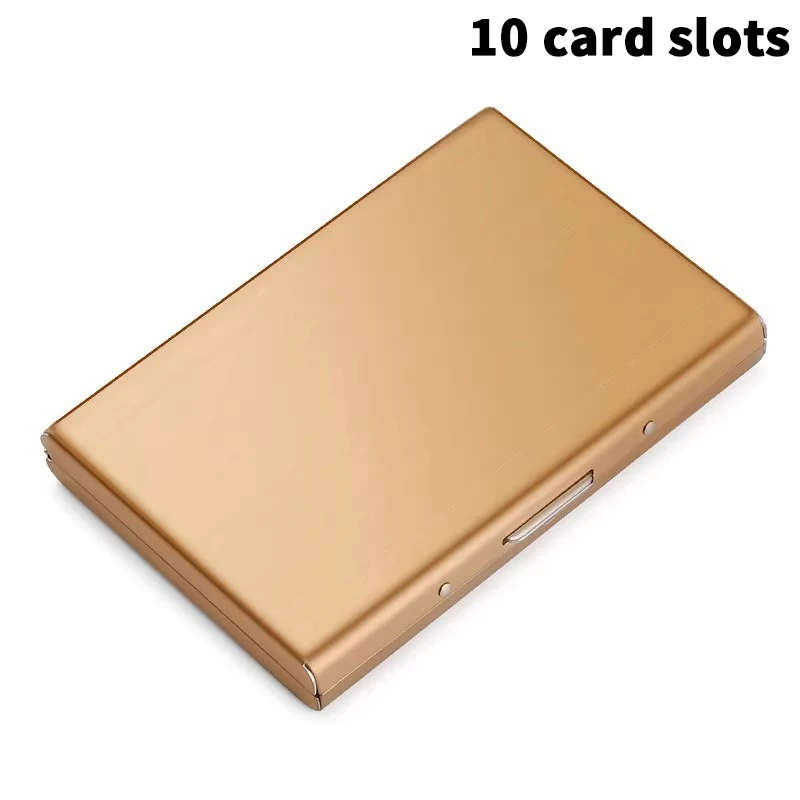 (YY) 1 قطعة 2025 جديد 6/10 فتحات بطاقة صندوق تخزين رخصة القيادة تخزين حامل بطاقة الفولاذ المقاوم للصدأ مكافحة سرقة البنك بطاقة الائتمان حقيبة #2