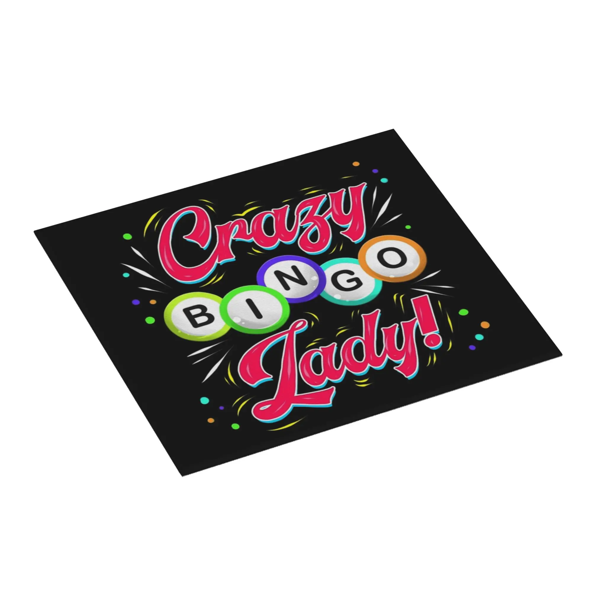 Drying Mat For Kitchen Lucky Game Crazy Bingo Lady Gambling Player Barware Tableware Oil Proof Washable Kitchen Sink Drying Pad