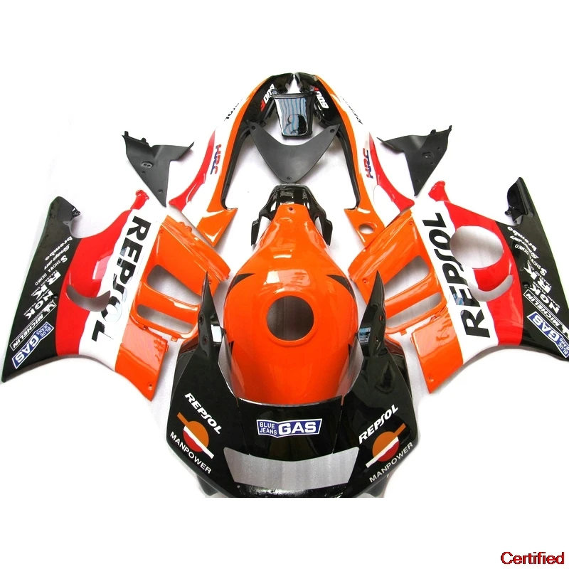 Motorcycle Bodyworks Fairing Kits For Honda CBR600 F3 1997 1998 Orange Red Black Fairings Set Cbr600 F3 97 98 VB17