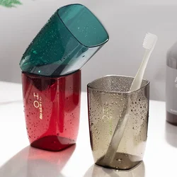 Solid Color Mouthwash Cup, Simple Couple Toothbrush Cup, Plastic Gargle Cup, Minimalist Bathroom Tumbler, Bathroom Accessories