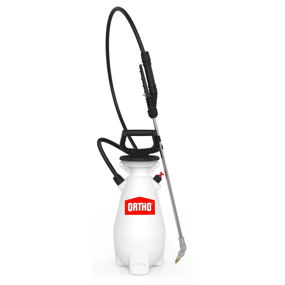 

1 Gallon Wand Tank Sprayer with Brass Nozzle Multiple Nozzles Stainless Steel Wand Pressure Release Valve Lawn Garden