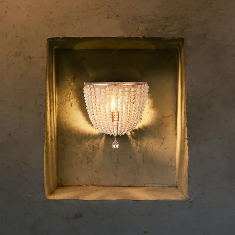 

Bohemian Retro Style Wall Lamp Antiquing Process LED Wall Sconces Living Room Villa Homestay Atmosphere Indoor Art Light Fixture