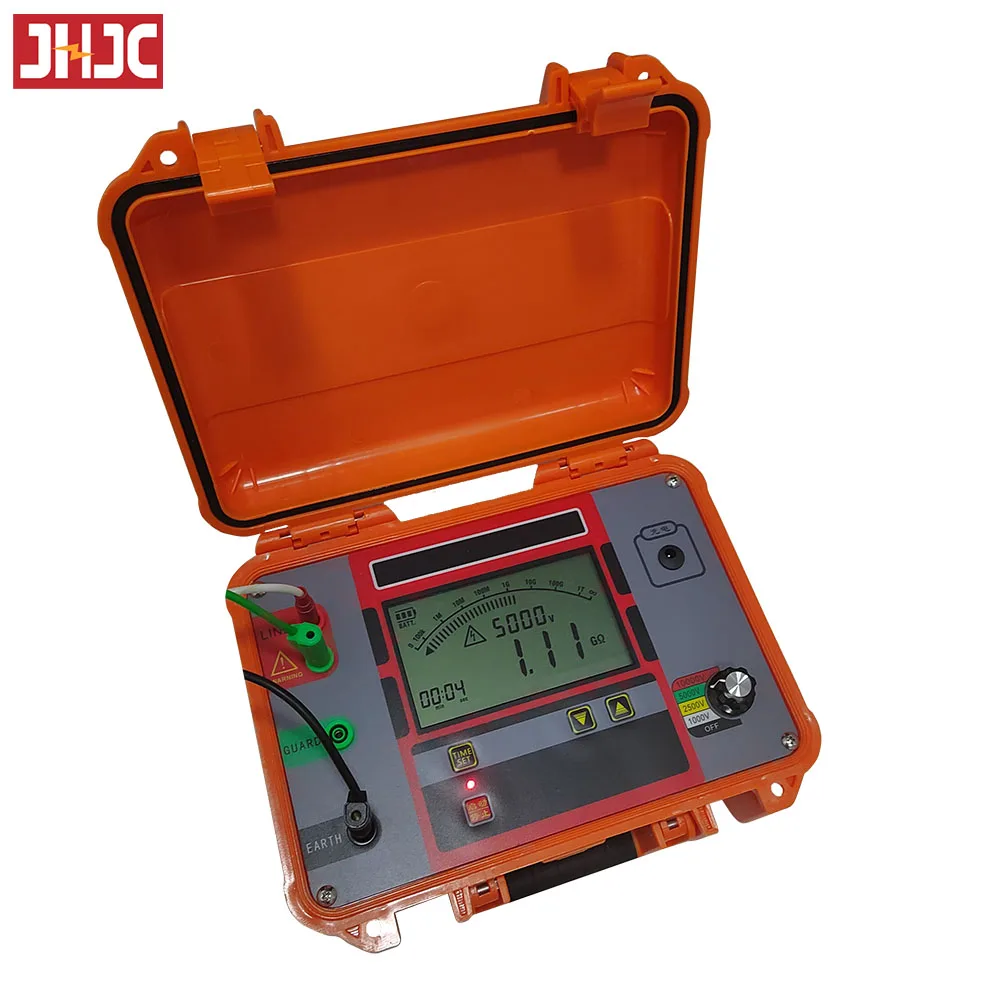 Digital Insulation Resistance Tester 10kV Megameter Test DC AC 1TΩ Megohmmeter High Voltage Short Circuit Input 110V-240V Meter