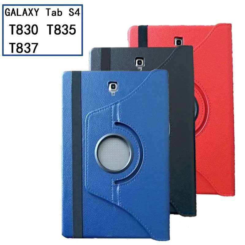 Case for 10.5" Galaxy Tab S 4 10.5 T830 T835 Cover, 360 Degree Rotating Folio Leather Protective Stand Smart Tablet Cover