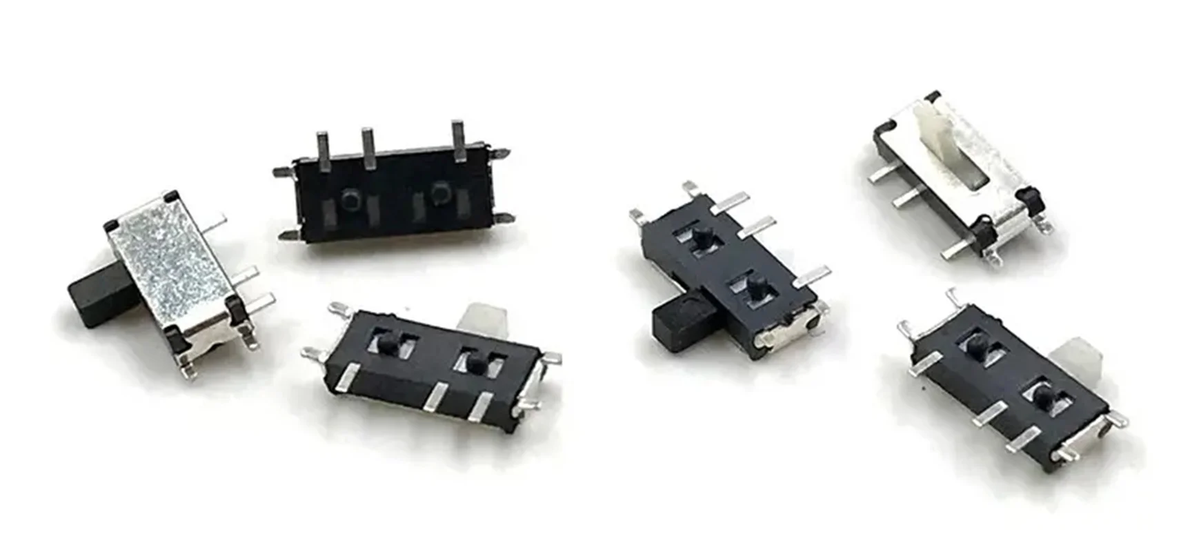 10PCS New original seven-pin pull-out sliding switch Power switch MSK-12C01-07(1P2T) 7P miniature toggle switch