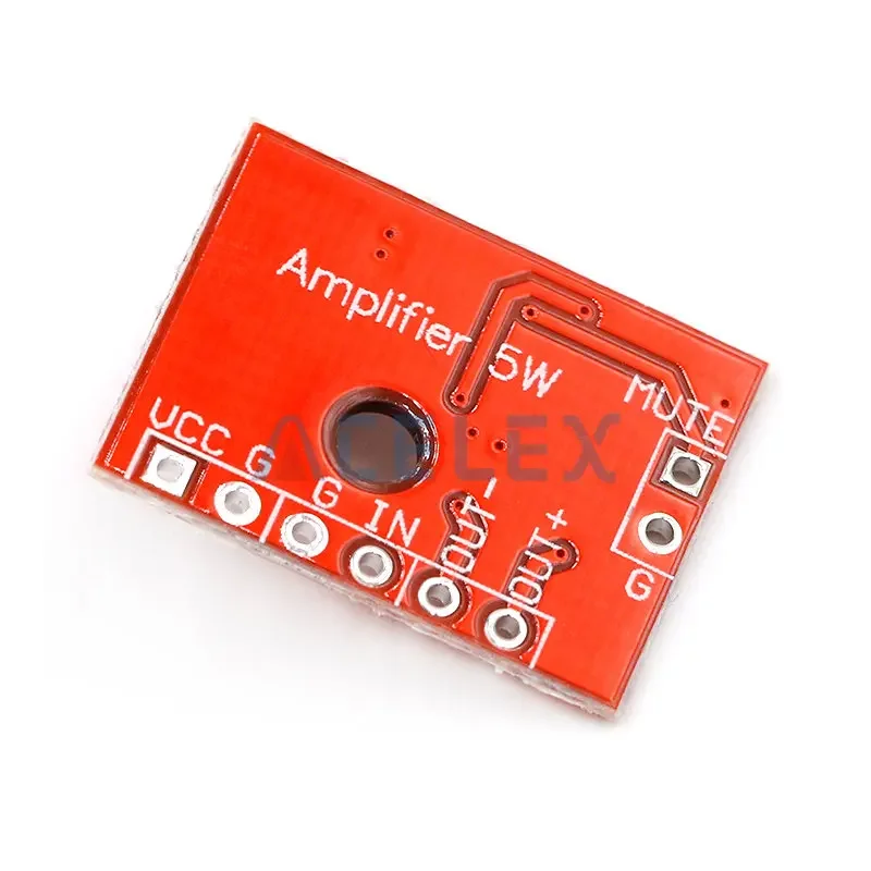 Super Mini Digital Amplifier Board 1* 5W Class D Digital 2.5V To 5.5V Power Amplifier Board Efficient Class AB D Optional