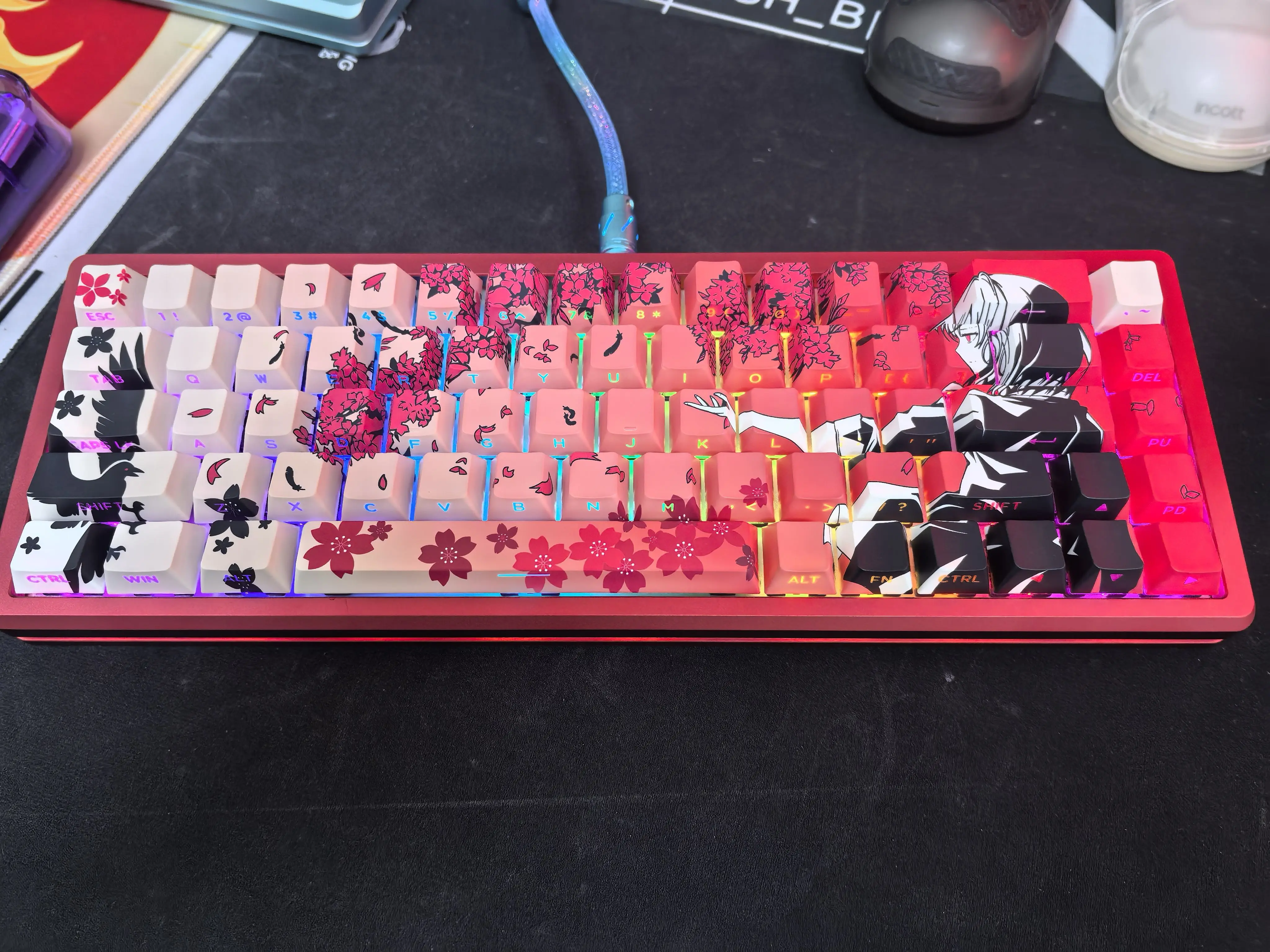 everglide su68 磁気軸キーボード/高精度/超低遅延金属 CNC 陽極酸化