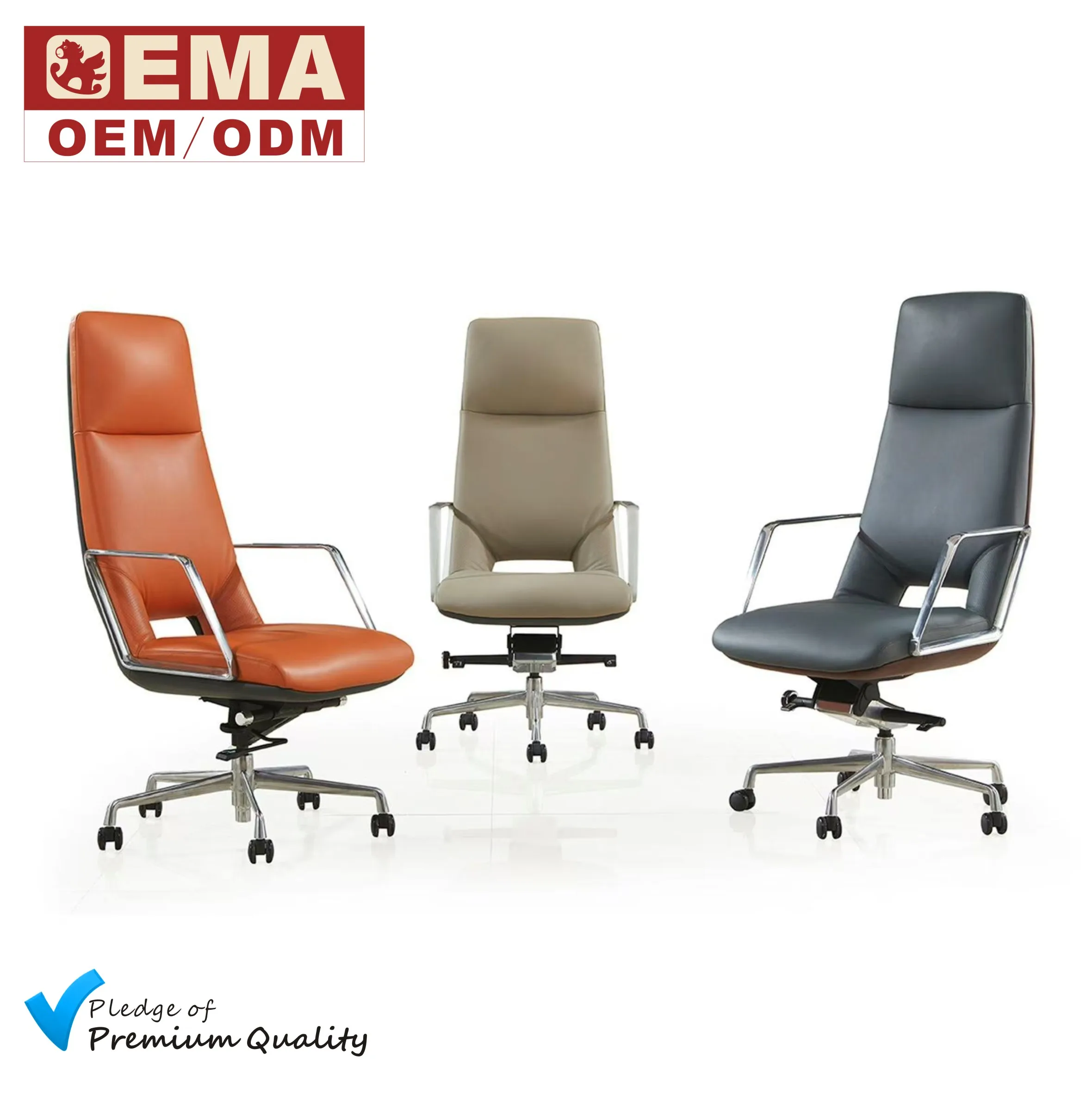 Ergonomic Swivel Office Leather Chair For Comfortable Sitting With Lumbar Support Humanized Design For School