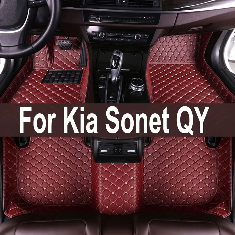 

Автомобильные коврики для Kia Sonet QY 2020 2021 2022 2023 2024 5saet, водонепроницаемые коврики, автомобильные матовые коврики, автомобильные аксессуары