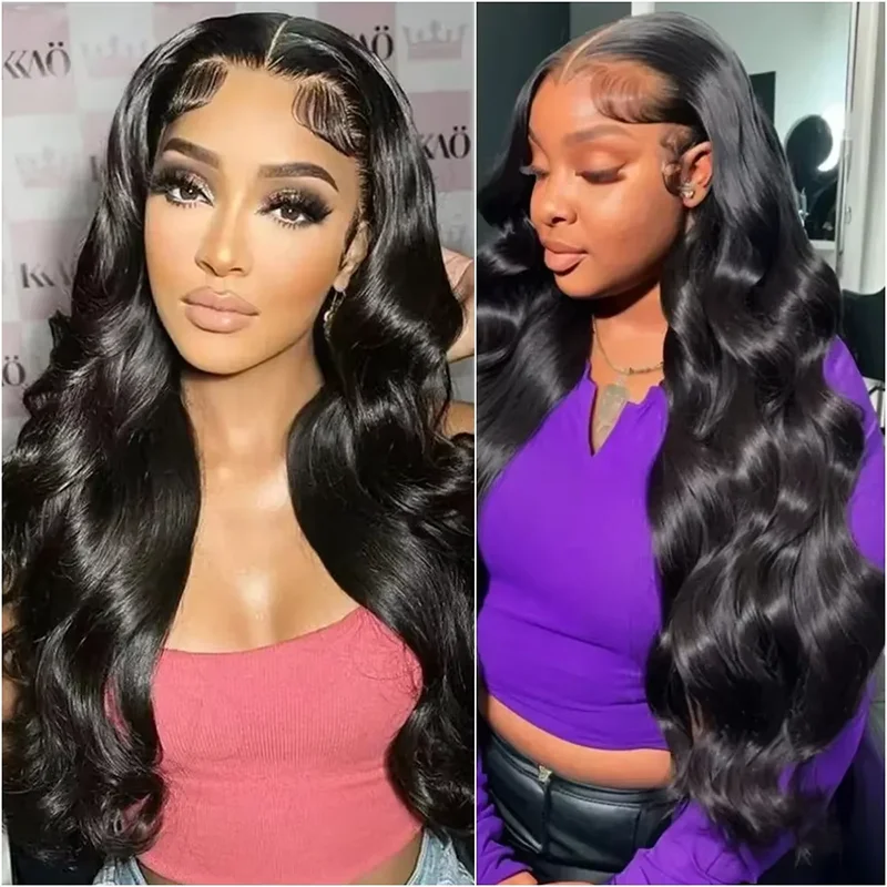 Body Wave Wigs Human Hair Pre Plucked Curly Wig 13x4 13x6 HD Lace Frontal Wig 200% 32 34 36 Inch 5x5 Lace Closure Wigs For Women