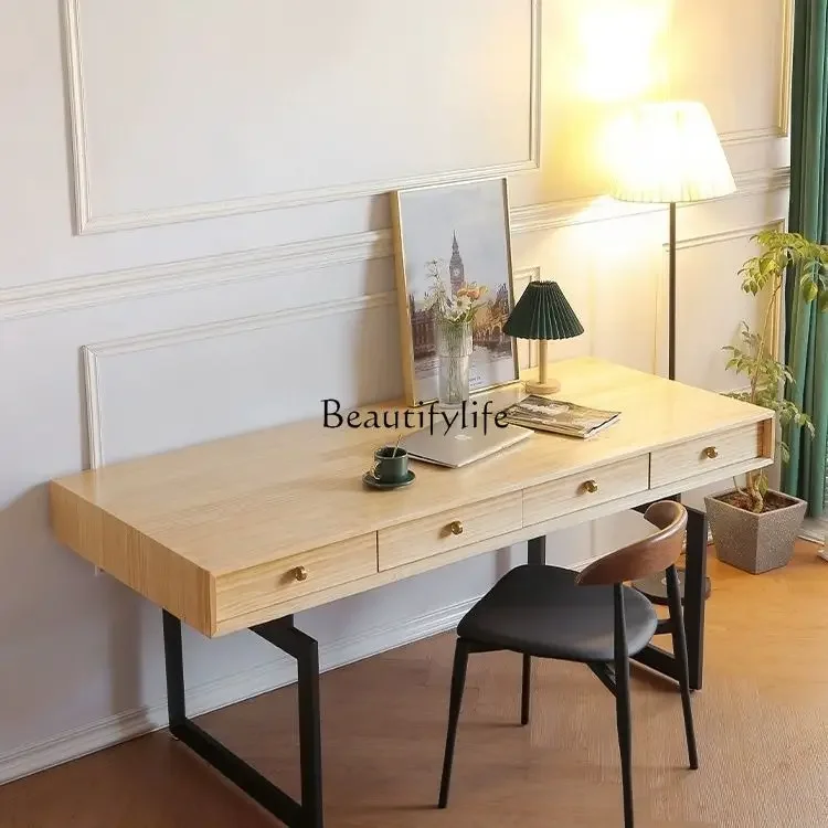 

yj32 Log color cream log style desk simple modern creative desk