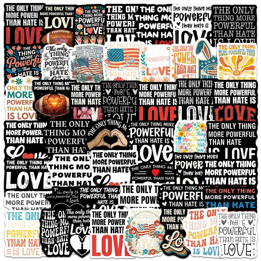 50Pcs The Only Thing More Powerful Than Quote Stickers Waterproof Text Decals For Laptop Journal Decor RecordingYourLife Store