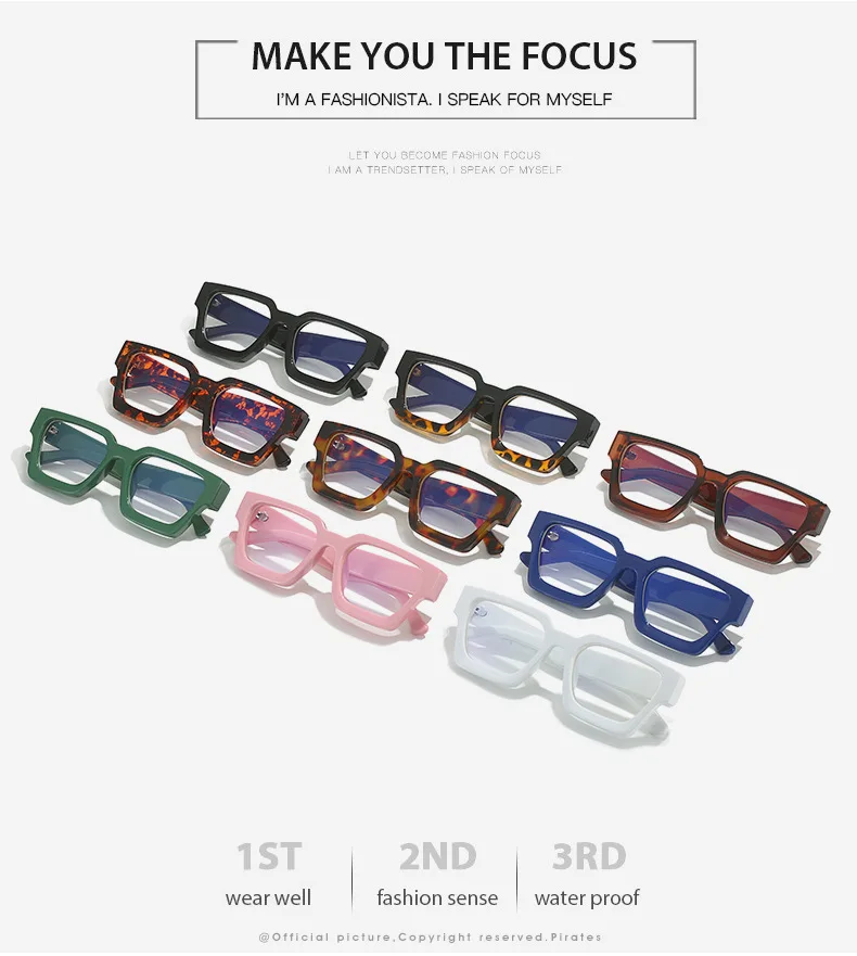 Marke männer Platz Gläser Rahmen Optische Photochrome Blau Licht Lesebrille Retro Große Brillen Klassische Computer Gläser – Detail 3
