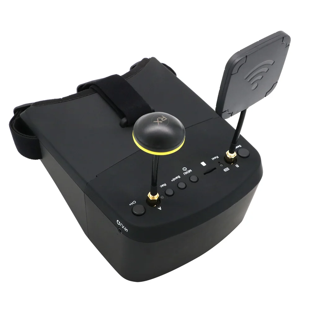 

EV800D 5,8G 40CH 5-дюймовая видеогарнитура 800*480 HD DVR Различные очки FPV с аккумулятором для модели RC Модель RC FPV Drone