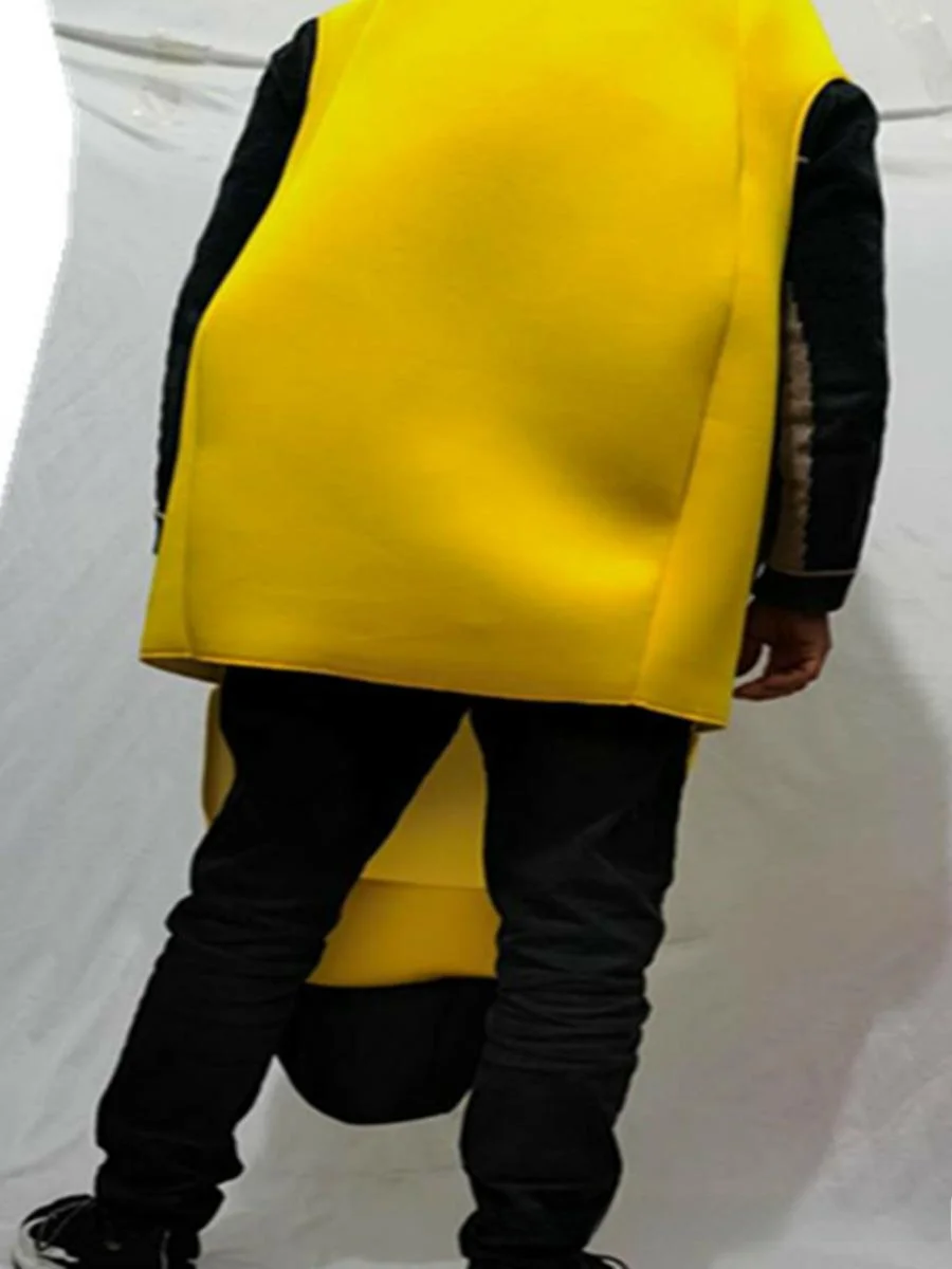 New loween Funny Banana Suit Performance Clothes for Singles Day Adult Par Cosite Material Fruit Costume