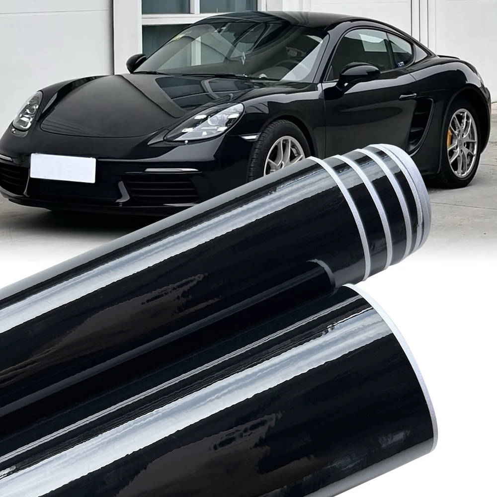 

Piano Black Glossy Vinyl Wrap Film Black Bright Color Sticker Car Motorcycles Styling Decals Decoration Stickers Accessiries