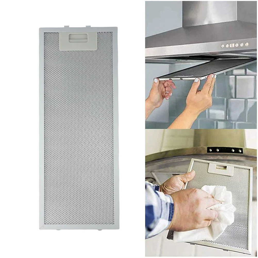 399x182x9mm Silver Cooker Hood Filters Metal Mesh Extractor Vent Filter Exhaust Fans Home Kitchen Ventilators