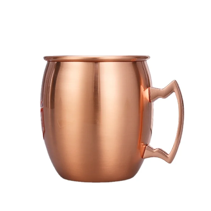 

304 Stainless Steel Cup Wholesale Beer Steins Copper Plated Hammer Point Copper Plated Wine Glass