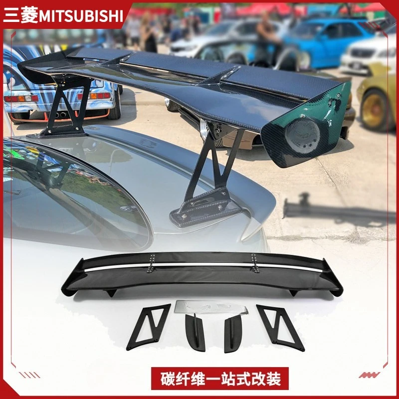 

Suitable For Mitsubishi Evolution10 Yishen Modified Parts, Carbon Fiber GT Large Tail VOLTEX Spoiler Fixed Wind Wing
