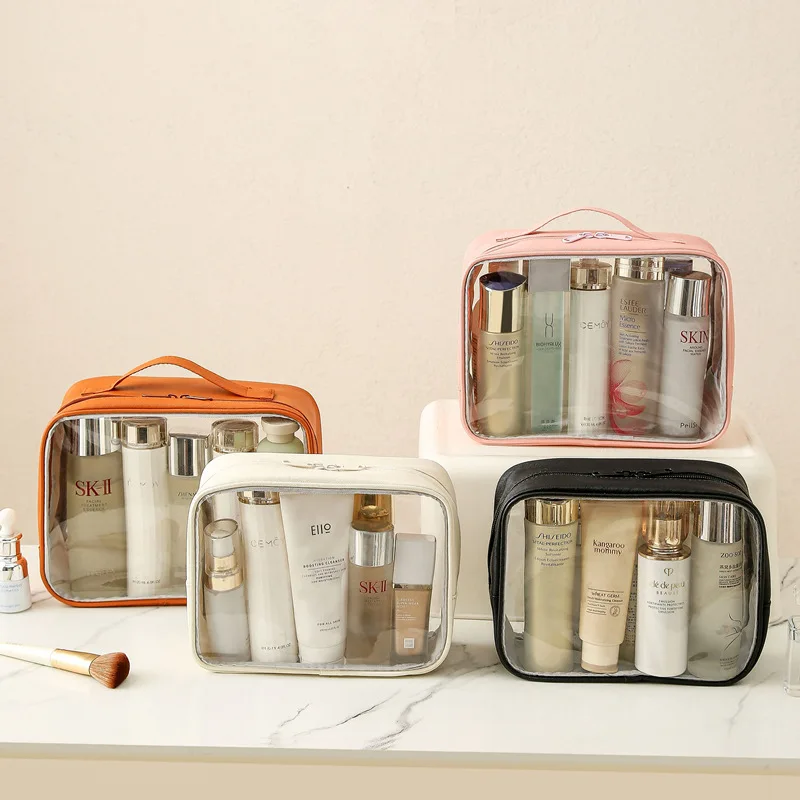 High-value Waterproof Toilet Bag Large-capacity Cosmetic Bag  Travel Storage Bag Skin Care Products Portable Handbag.