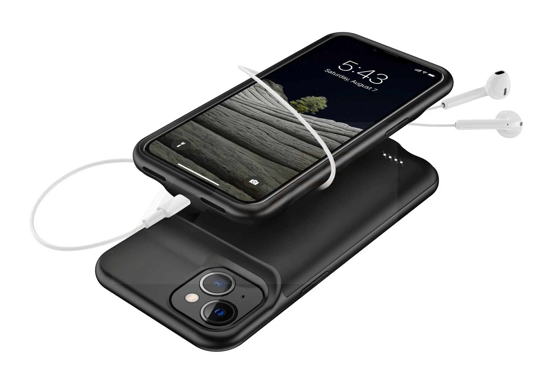 10000mAh Magnetic Wireless Power Bank - usage example