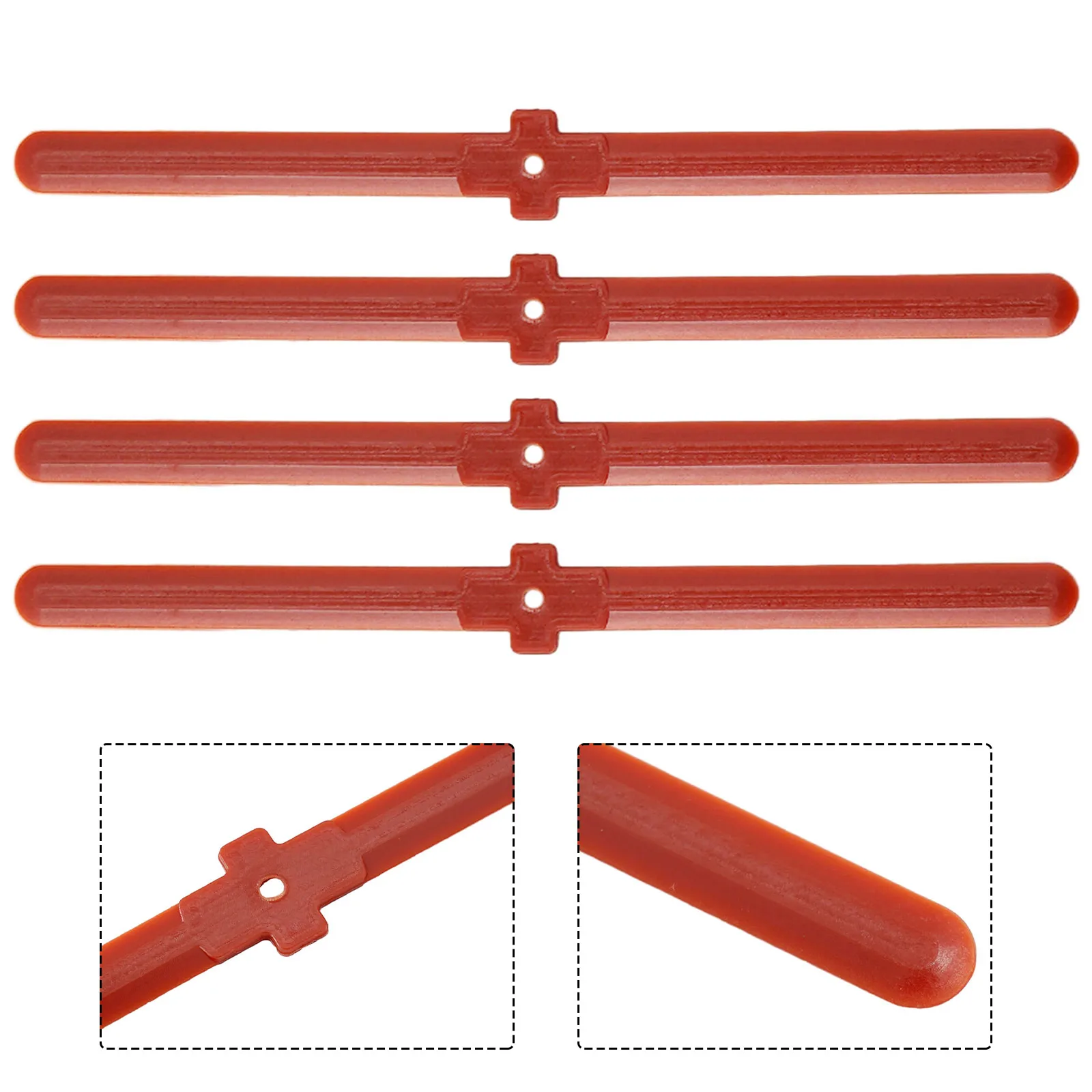 4pcs Plastic Blades For Mower Cordless Grass Rope Trimmer Garden Electric Brushcutter Spare Parts