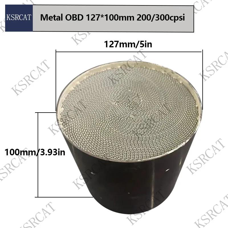 

OBD 200/300Cpsi 127*100mm High Quality Universal Honeycomb Metallic Catalyst Carrier Catalytic Converters