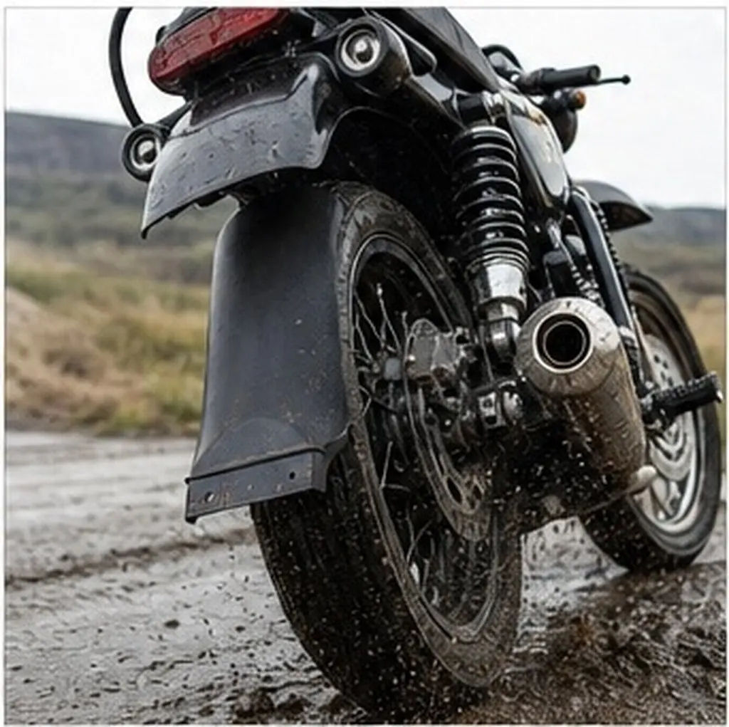 Motorcycle Rear Mudguard for Shock Absorber Stylish Mudguard Splash Guard with Strong Protection Against Mud Water Sand
