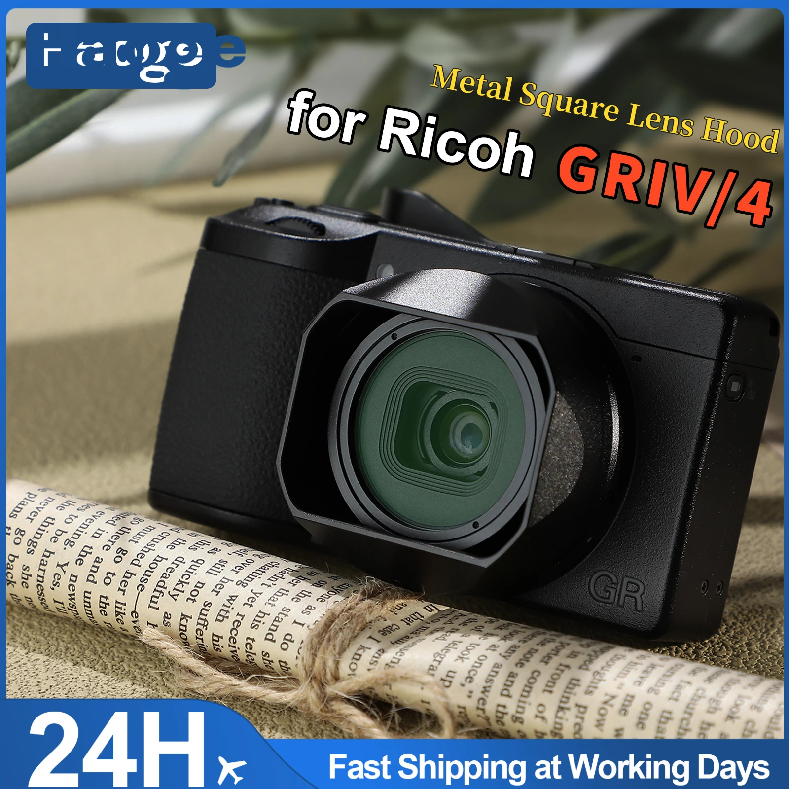 

Легкий алюминиевый квадратный блендер Haoge для объектива RICOH GRIV GR4 HDF с байонетным креплением, защита от пыли