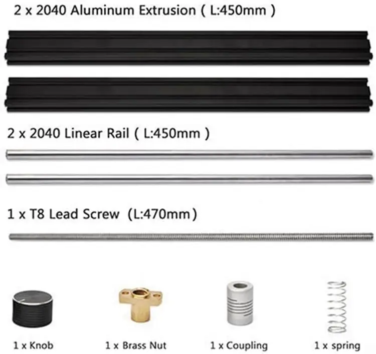 CNC 3018 Y-Axis Extension Kit for For 3018 To 3040 Compatible For 3018 Pro CNC Engraving Milling Machine