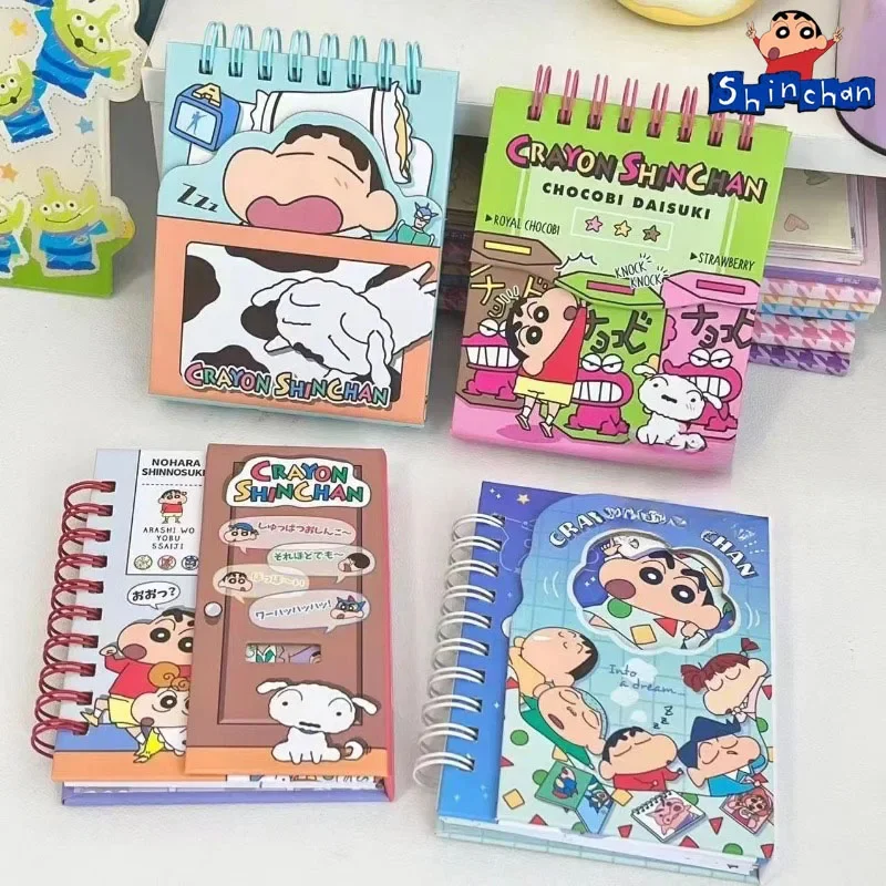 

Crayon Shin-chan Notepad Cartoon Diary for Drawing Painting Graffiti Black Paper Sketchbook Notebook Office School Supplies gift