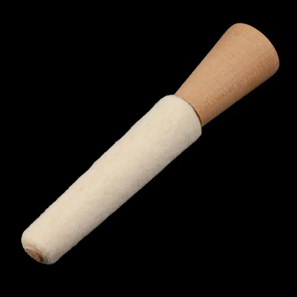 Mounted Felt Buffing Cone Type on Wooden Inside Ring Jewelry Polishing Tool