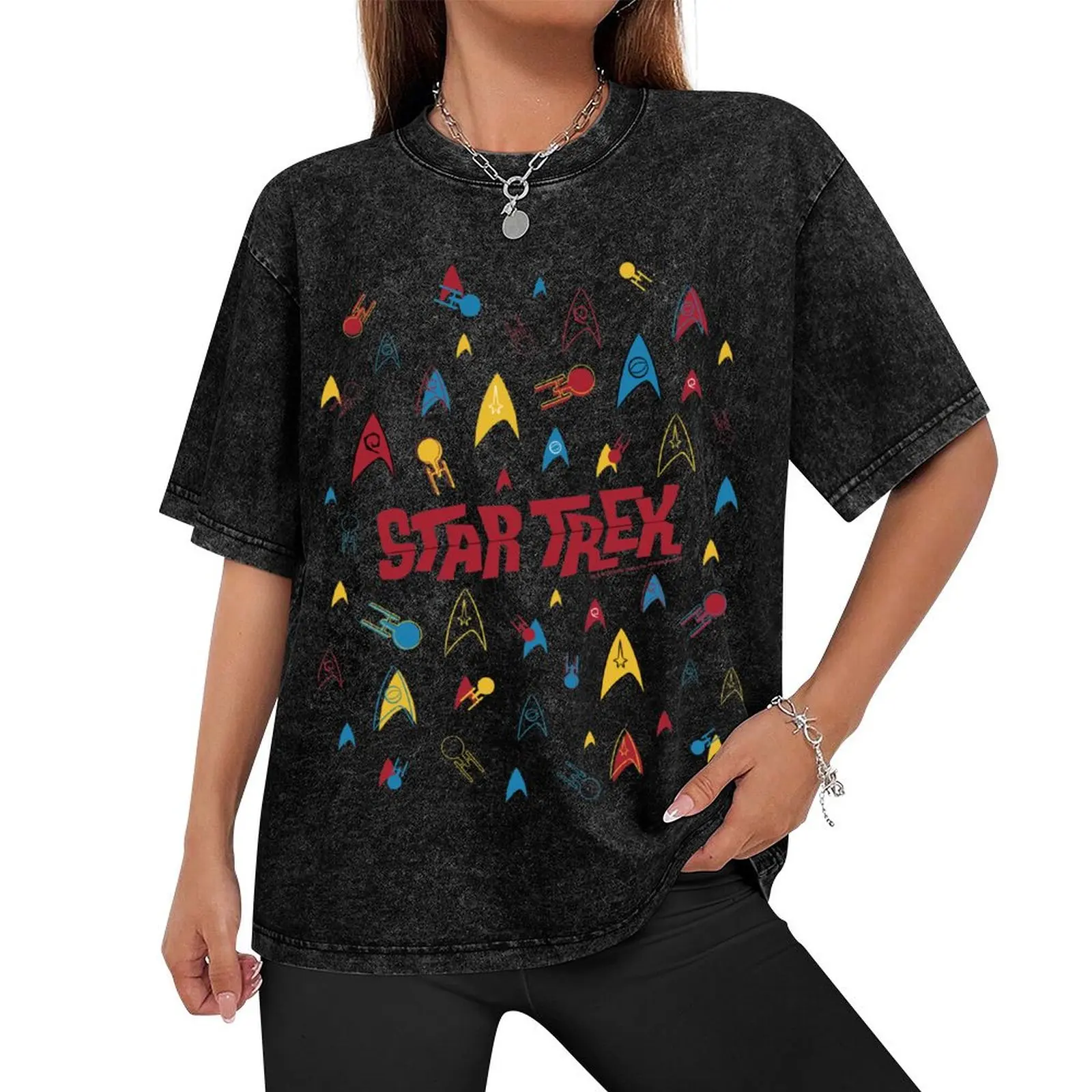 Star Trek Original Series Retro Starfleet Badge Collage T-Shirt blacks new edition custom t-shirts mens designer t shirt